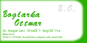 boglarka ottmar business card